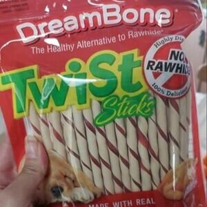 DreamBone Twist Sticks, Made With Real Chicken, Rawhide-Free Chews for Dogs, 50